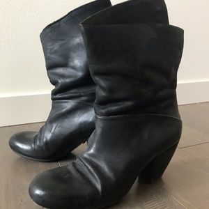 Italian Leather Elisanero Boots